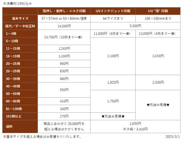 料金体系